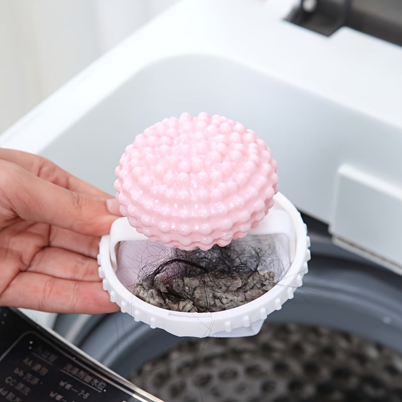 3pcs Hair & Lint Remover for Laundry - 2-in-1 Washing Machine Filter with Floating Mesh Bag, No Power Needed