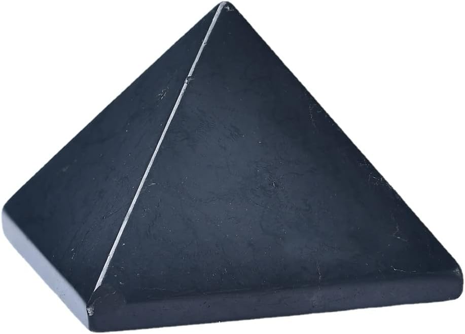 Crystal Pyramid Healing Ornament High Vibration Gemstone Crystal Gift Home Decor Wicca and Reiki Figurine for Collecting and Protection (Rose Quartz,40mm(1.57''))