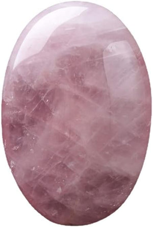Amethyst Palm Stone Obsidian Worry Stone Tiger Eye Massage Relaxation Gemstone Rose Quartz Oval Therapy Healing Soap Shaped Chakra Smooth Meditation Rock (Malachite Man-Made)