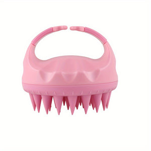 Soft Silicone Scalp Massager - Gentle Shampoo Brush for Deep Clean & Relaxing Head Massage, Perfect for Home Spa & Salon Use