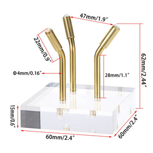 Gold Metal Arm Display Stand Easel with Acrylic Base Decorative Display Pedestal for Sphere Crystal Ball Eggs Mineral Geodes Rock Fossils Seashell