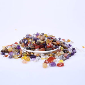 500g Mixed  natural crystal gemstone tumbled stone