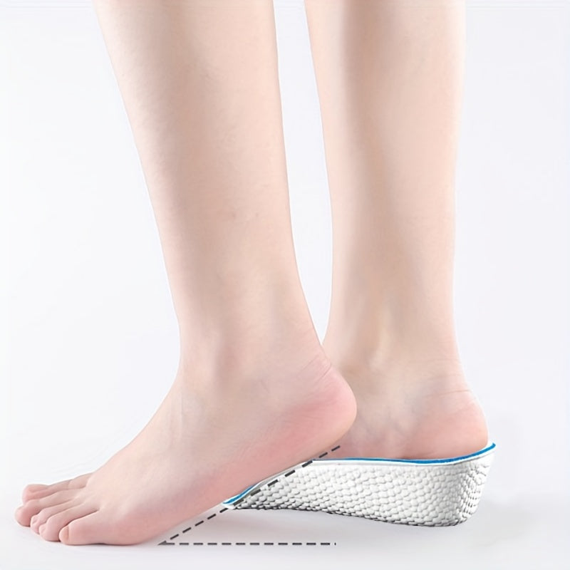 RooRuns 1 pair Boost Your Height with These Arch Support Inner Heightening Insoles - Breathable Sports Shock-absorbing Half Cushion!