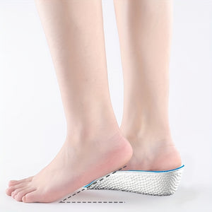 RooRuns 1 pair Boost Your Height with These Arch Support Inner Heightening Insoles - Breathable Sports Shock-absorbing Half Cushion!