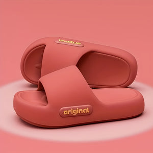 Women's Comfortable EVA Slides - Stylish Green Open-Toe Slippers with Cushioned Sole, Flat Heel, and Textured Design for Indoor or Outdoor Use, House Slippers