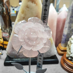 Crystal Flower Sitting on the Stands Crystal Home Decor Crystal Gifts Spiritual Gifts Crystal Plants