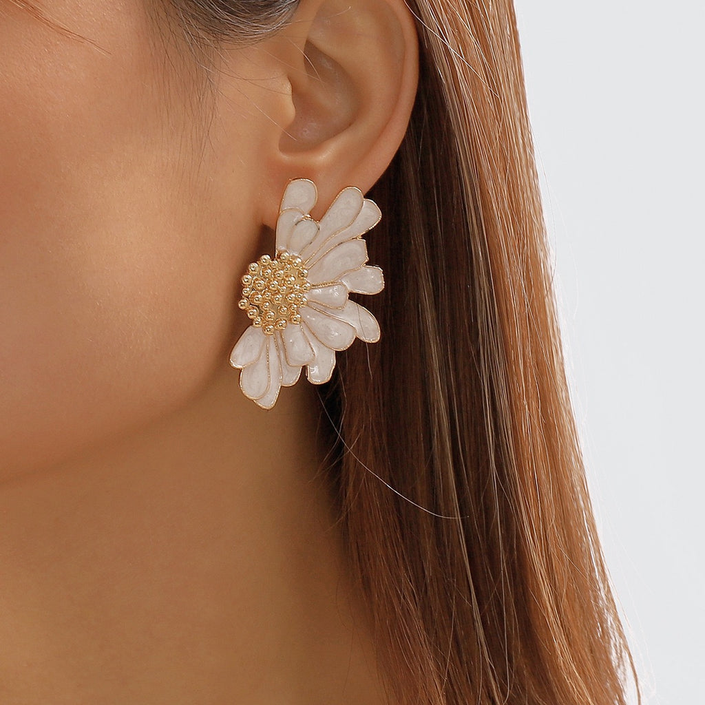 Flower Design Earrings Gift for families