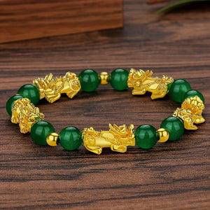 1pc Lucky Animal Bracelet, Attract Wealth Peace Luck Faux Crystal Bracelet Jewelry Gift For Friend Family