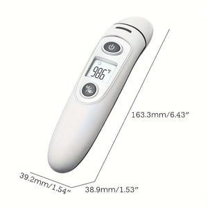 Professional Non-Contact Digital Infrared Thermometer - 1 Second Quick Detection Of Fever On Forehead And Ears With LCD Display, Battery Operated(Batteries Not Included), Ideal For Home