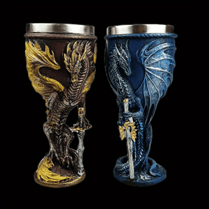 1pc, 7oz (200ml) Dragon Sword Cup, Medieval Dragon Wine Glass, Stainless Steel Champagne Glass, Gothic Dragon Sword Goblet, For Scotch Bourb