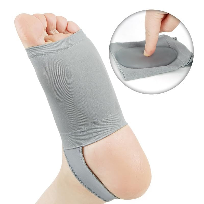 Arch Support Braces for Flat Foot with Arch Pad Massage Cushion Corrective Arch Socks Arch Support Inserts (Large/US Size 40-46)