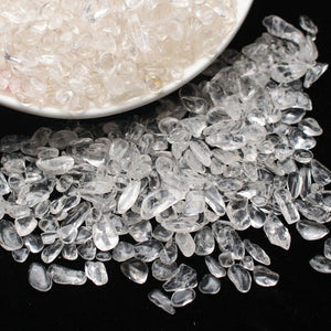 200g Bulk Clear Quartz Crystal Tumbled Stones Mineral Garden Decor Healing Reiki