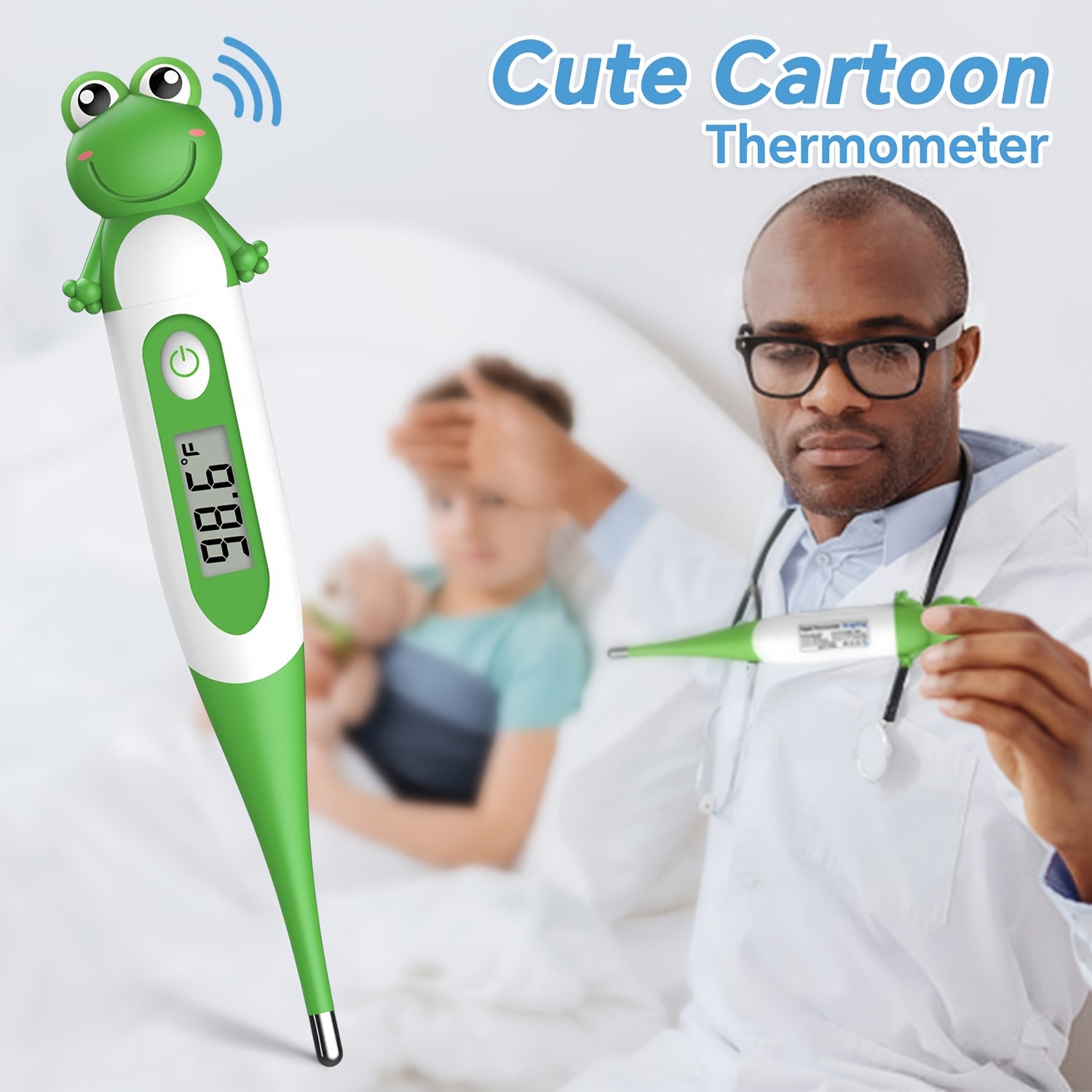 Clinical Digital Baby Thermometer-LCD, Flexible Tip, Accurate Fever Read Rectal Oral & Underarm Use-Oral Thermometer For Infants&Toddlers