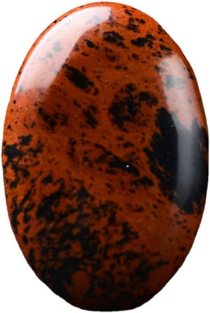 Amethyst Palm Stone Obsidian Worry Stone Tiger Eye Massage Relaxation Gemstone Rose Quartz Oval Therapy Healing Soap Shaped Chakra Smooth Meditation Rock (Malachite Man-Made)