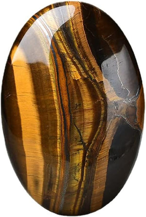 Amethyst Palm Stone Obsidian Worry Stone Tiger Eye Massage Relaxation Gemstone Rose Quartz Oval Therapy Healing Soap Shaped Chakra Smooth Meditation Rock (Malachite Man-Made)