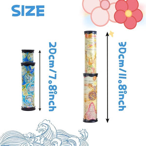 Classic Kaleidoscope Toy - Stretchable Long Design for Boys & Girls - Perfect Gift for Kids of All Ages (Random Colors)