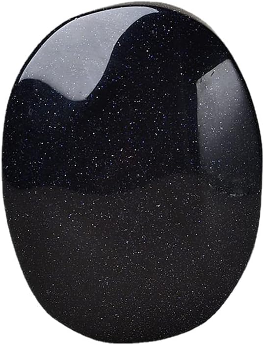 Amethyst Palm Stone Obsidian Worry Stone Tiger Eye Massage Relaxation Gemstone Rose Quartz Oval Therapy Healing Soap Shaped Chakra Smooth Meditation Rock (Malachite Man-Made)
