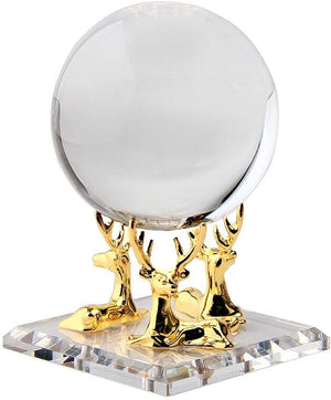 Globe Stand Sphere Stand Crystal Ball Holder Office Decoration for Crystal Ball Display Stand Home Decor Cute DIY Design (Rose Gold Medium Tree)