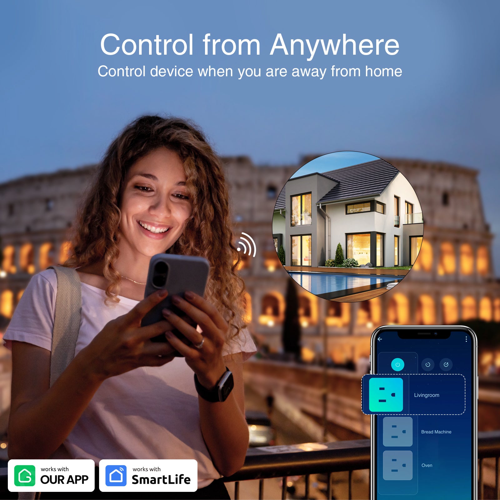 Gosund Smart Power Strip with 3 USB Ports and 3 Individually Controlled Smart Outlets, Voice Control Compatible with Alexa & Google Home, Works with Gosund & Tuya APP, 4ft/ 1.2M Power Cord, Timer Function, Surge Protection, 2.4GHz Wi-Fi Only, US Plug, Ide