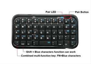 Wireless Keyboard, Mini Quiet Keyboard, Rechargeable Lithium Battery BT Keyboard For Tablet Phone