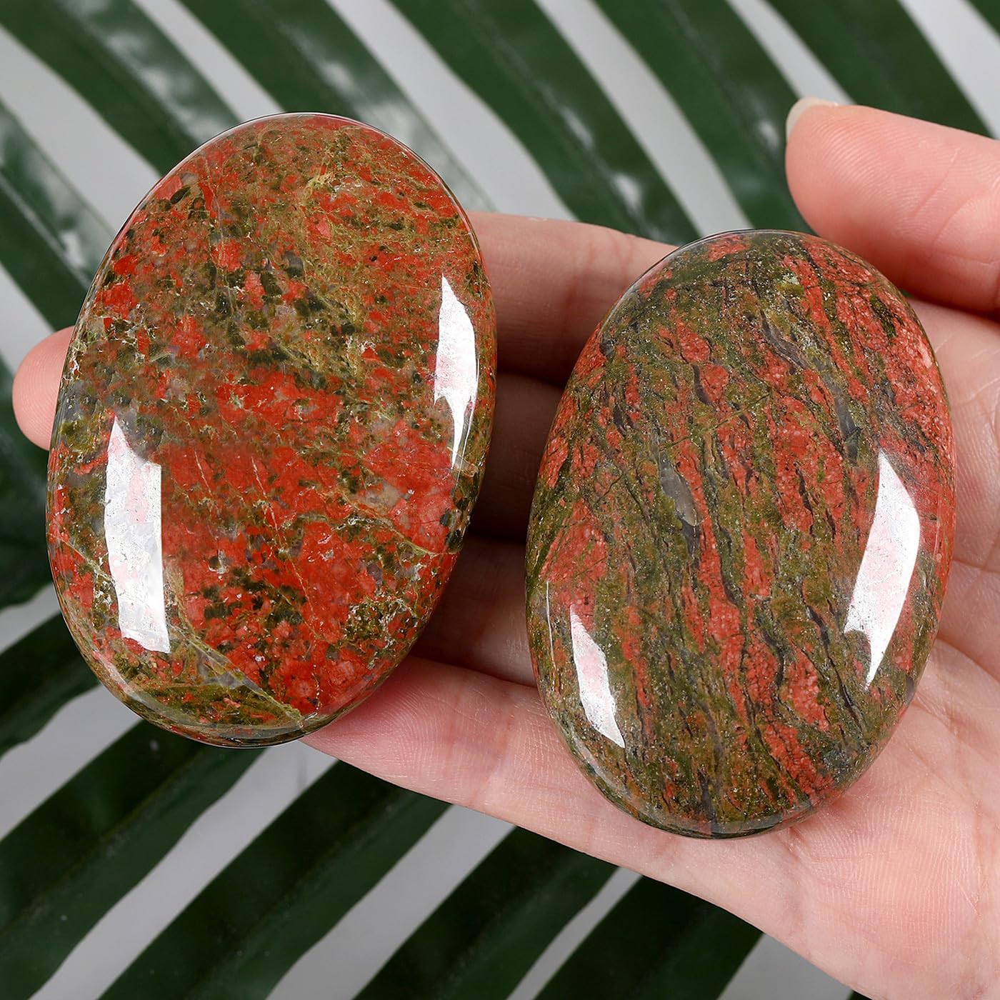 Red Jasper Crystals Healing Crystals Gemstones Crystals Decor Energy Balancing Therapy Polishe Stones Palm Stone Room Decor Mediation Gifts