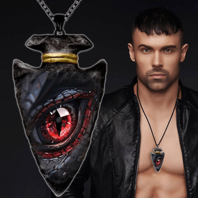 Dragon Eye Pendant Necklace Hip Hop Unisex Style Punk Necklace For Men Women Jewelry Gift