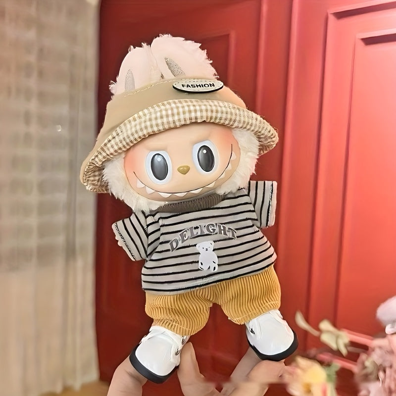 Adorable Doll Clothing Accessory Set, Suitable for 6.69-inchLABUBU Doll Clothes, Only Clothes Not Including Doll, Birthday Gift, Ramadan Festival, Easter, Holiday Gift