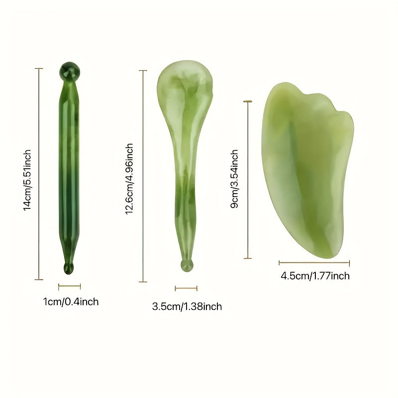7pcs Natural Resin Gua Sha Set, Traditional Chinese Scraping Massage Tools, for Facial, Back, and Neck, Muscle Relaxation, Stress Relief, wi