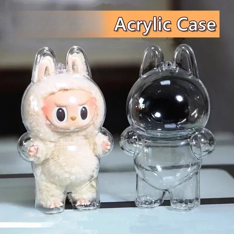 LABUBU Clear Macaron Case, Dust Case, Popmart Bubble Mart Doll Accessories, Doll Accessories, Christmas and New Year Gifts