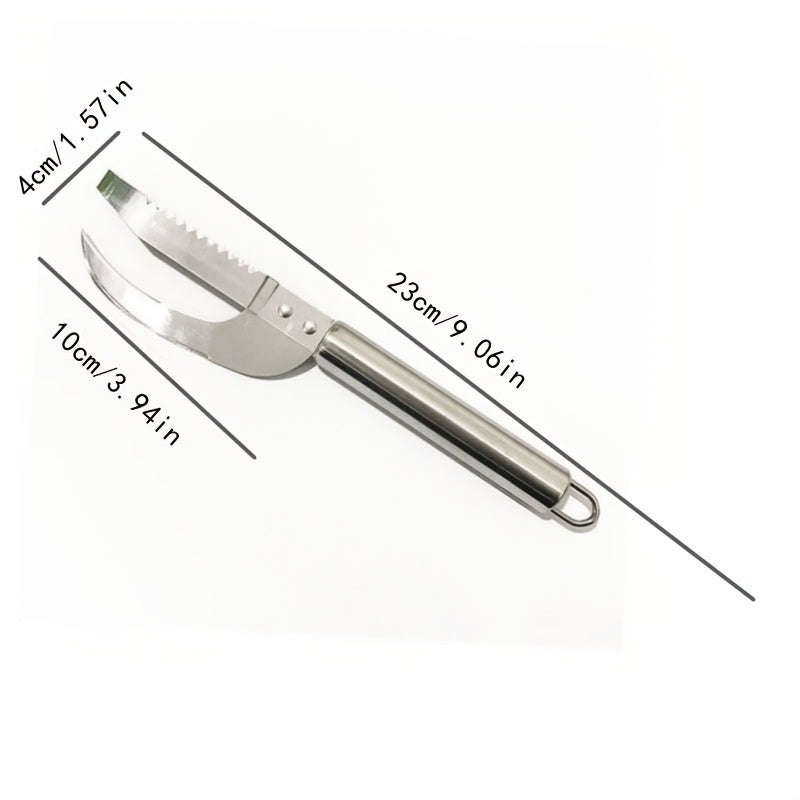 3-in-1 Stainless Steel Fish Scale Knife: Cut, Scrape, and Dig with Ease For Hotel/Commercial