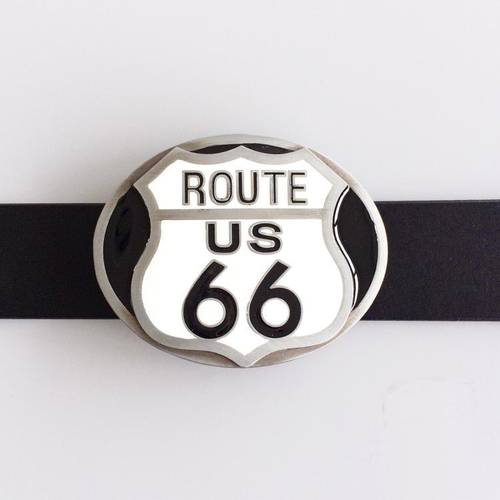 Western Men‘s Zinc alloy Leather Belt Buckle Vintage US Road shape Pattern US Local Shipping