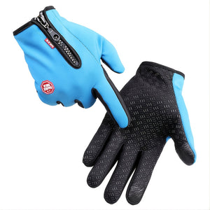 1pair Men's Winter Warm Windproof Warm Touch Screen Usable Gloves,Spandex Material Gloves (Choose Size According To Hand Circumference) , Id