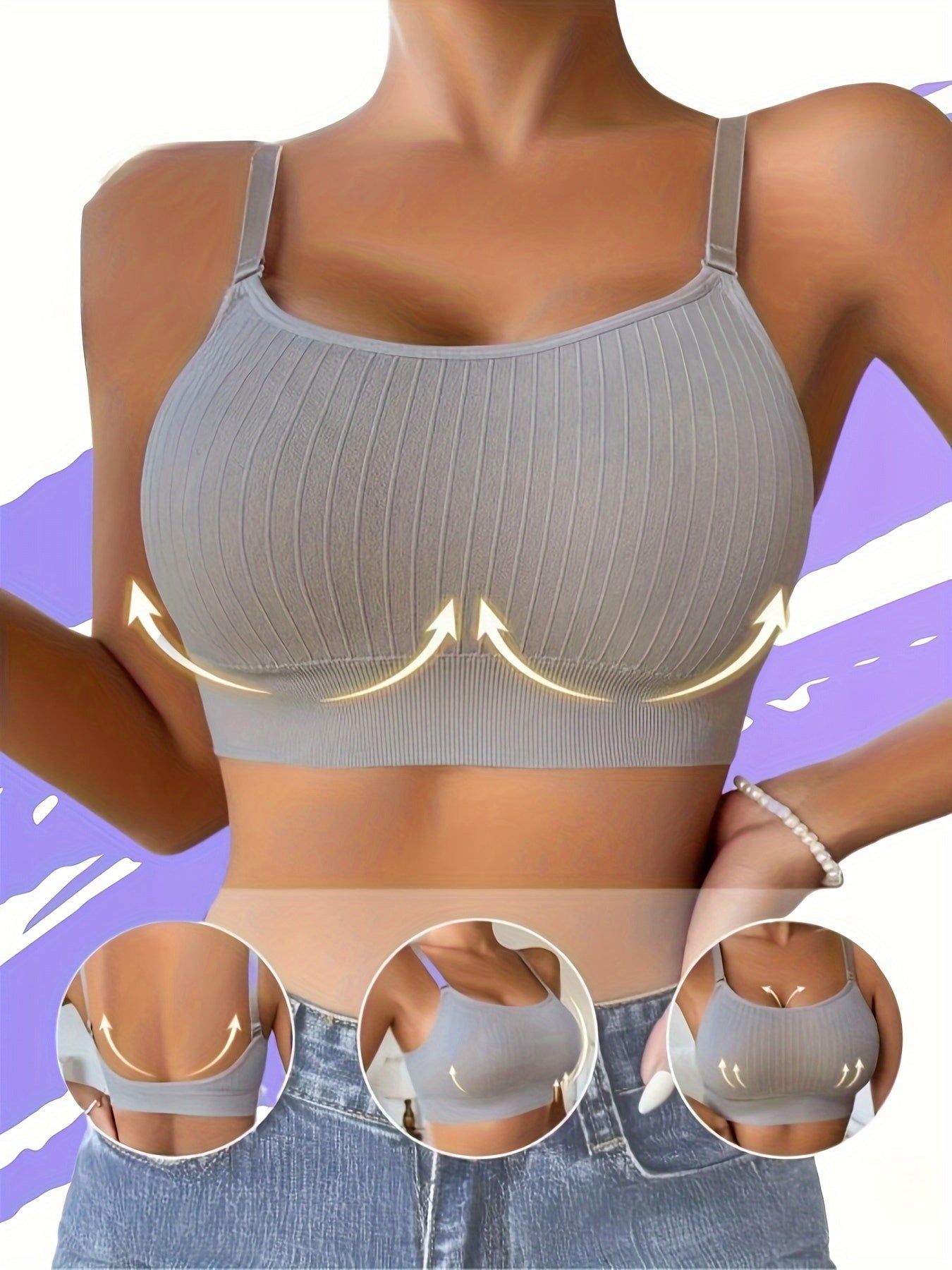 6Pcs Seamless Sports Bras - For Running And Fitness - Sports Bras