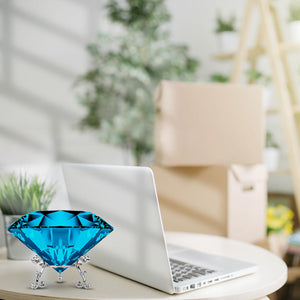 Large Crystal Diamond Ornaments,Paperweight With Stand Jewels Wedding Decorations,Centerpieces Home Decor,Cute Ornament,Home Living Room Bar Cafe Decor Ornament,Room Decor Tabletop Display Ornament