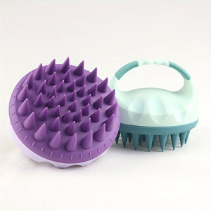Soft Silicone Scalp Massager - Gentle Shampoo Brush for Deep Clean & Relaxing Head Massage, Perfect for Home Spa & Salon Use