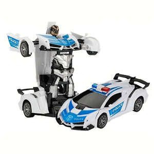 [Transforming Remote Control Car] 1:18 Scale Transforming Remote Control Car Robot - 360°Rotating Drifting, One-Button Deformation - Christmas Gift, Birthday Gift, Halloween Gift