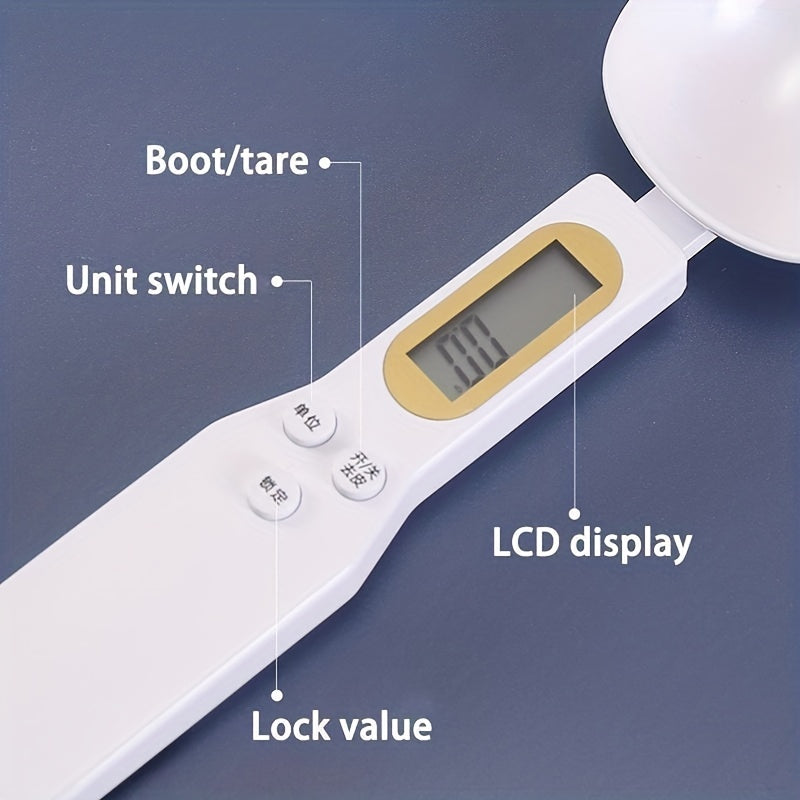 1pc 500g/0.1g Electronic Measuring Spoon Scale, Household Small Kitchen Electronic Scale, Weighing Spoon, Measuring Handheld Accessories Sca