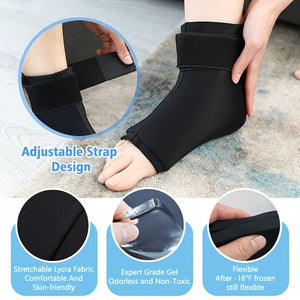 1pc Ankle Ice Wrap, Ankle Foot Ice Heel Ice Pack, Hot Cold Pack, Reusable Gel Ice Pack For-With Adjustable Strap To Offer Firm Fit-Ankle Ice Pack For Gel Cold Compress, Reusable, Hot And Cold Compress (L-XL)-Adjustable Design-Three Colors Available