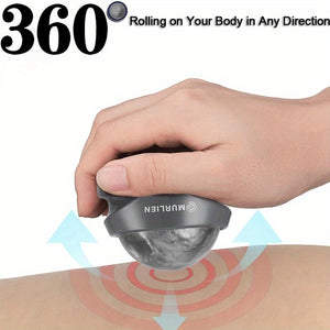 Massage Roller Ball Tight and Sore Muscles Relief Manual Massager Alleviating Shoulder Arms Back Legs Calves or Muscle Tension - Gray