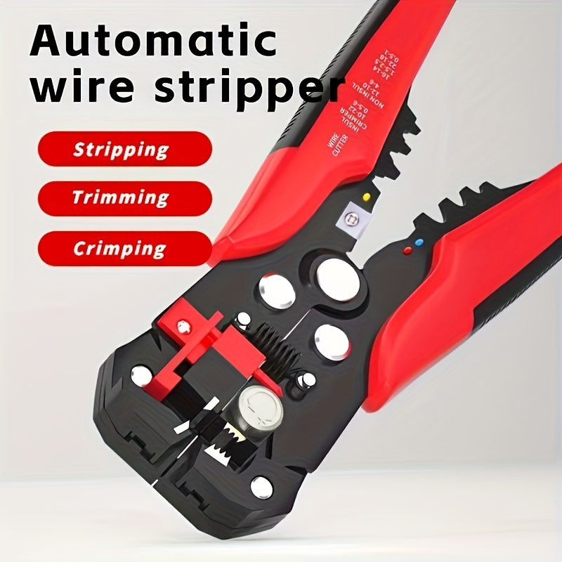 1pc Automatic Wire Stripper: Multifunctional Cable Cutter & Pliers For Electrical Wire Stripping, Cutting & Crimping