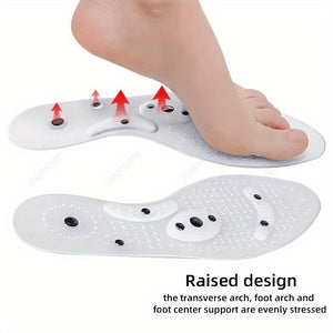 2pcs Acupressure Magnetic Foot Massager - and Improve Circulation with Reflexology Acupoint Mask Pad Insoles