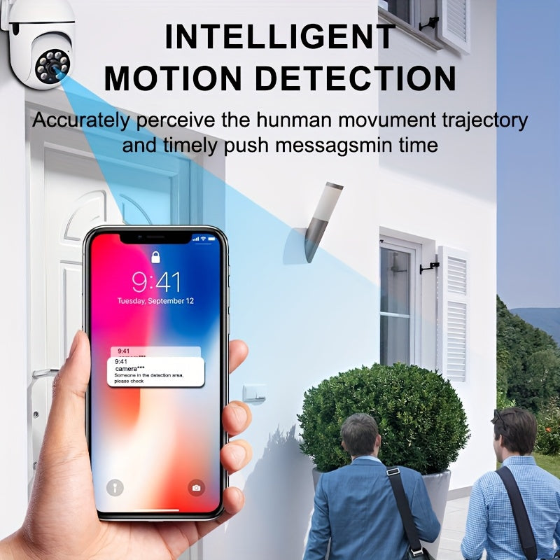 4pcs 1080p Wireless High-definition Intelligent Security Cameras - Reliable Wi Fi, Advanced Pan/tilt/zoom, Crystal Clear Color Night Vision,