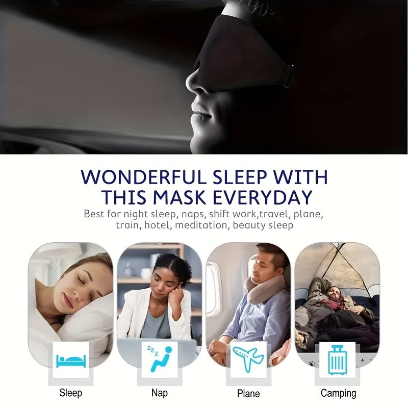 3D Three-dimensional Eye Mask For Outdoor Travel Sleeping