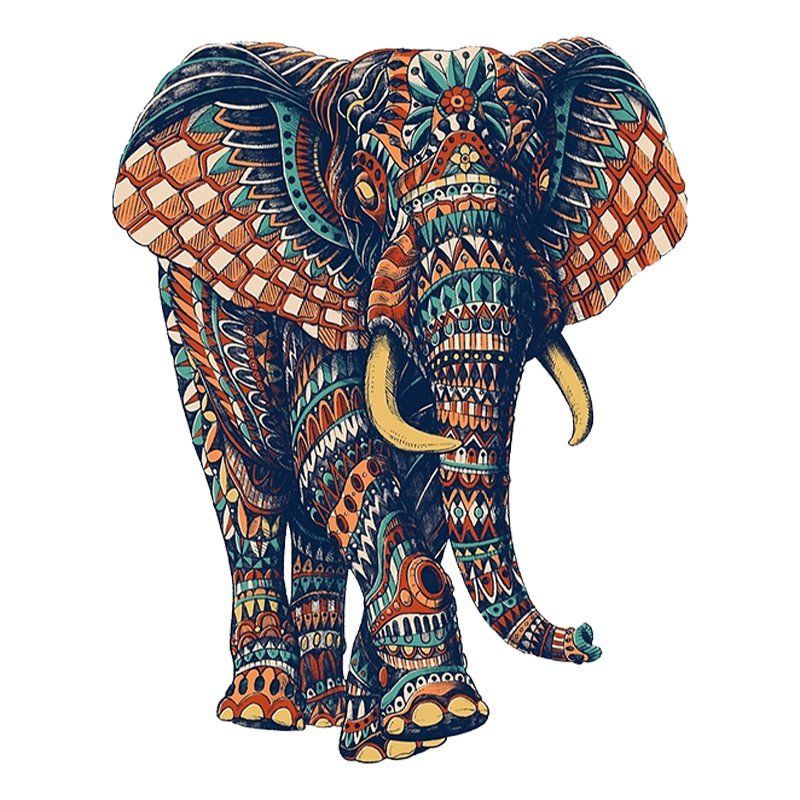 Magic Wooden Elephant Unique Shaped Jigsaw Puzzles ,Christmas,Halloween,Thanksgiving gifts！