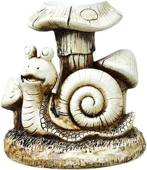 Tree Crystal Ball Stand Mushroom Sphere Stand Crystal Ball Holder Branch Stand Decoration for Crystal Ball Display Stand Home Decor Cute Animal DIY Design (Purple,Snail and Mushroom)