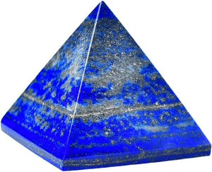 Crystal Pyramid Healing Ornament High Vibration Gemstone Crystal Gift Home Decor Wicca and Reiki Figurine for Collecting and Protection (Rose Quartz,40mm(1.57''))