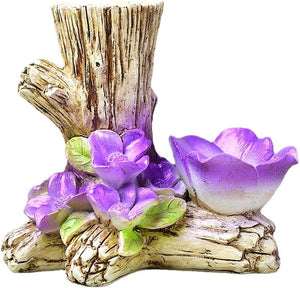 Tree Crystal Ball Stand Mushroom Sphere Stand Crystal Ball Holder Branch Stand Decoration for Crystal Ball Display Stand Home Decor Cute Animal DIY Design (Purple,Snail and Mushroom)