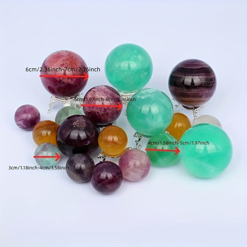 Natural Rainbow Fluorite Balls,High Quality Polished Purple Green Fluorite Balls,Meditation Crystal Balls,Reiki Healing,Healing Crystals,Magic Balls,Sacred Energy FOr Magicians, Home Decor Balls,Crystal Gifts