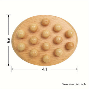 PYSEAN Wooden Mushroom Head Massage Tool, Wooden Massage Scraping Body Brush, Fascia Release, Legs, Abdominal Use, Multi-Functional Body Massager