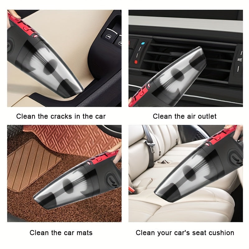 Car Vacuum Cleaner, Used for Dry And Wet Cleaning, Handheld Vacuum Cleaner, Easy to Clean Pet Hair - Keyboard Cleaning, Multi Scenario Use